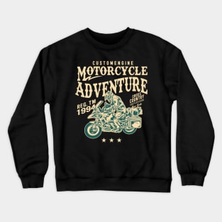 Motorcycle adventure Crewneck Sweatshirt